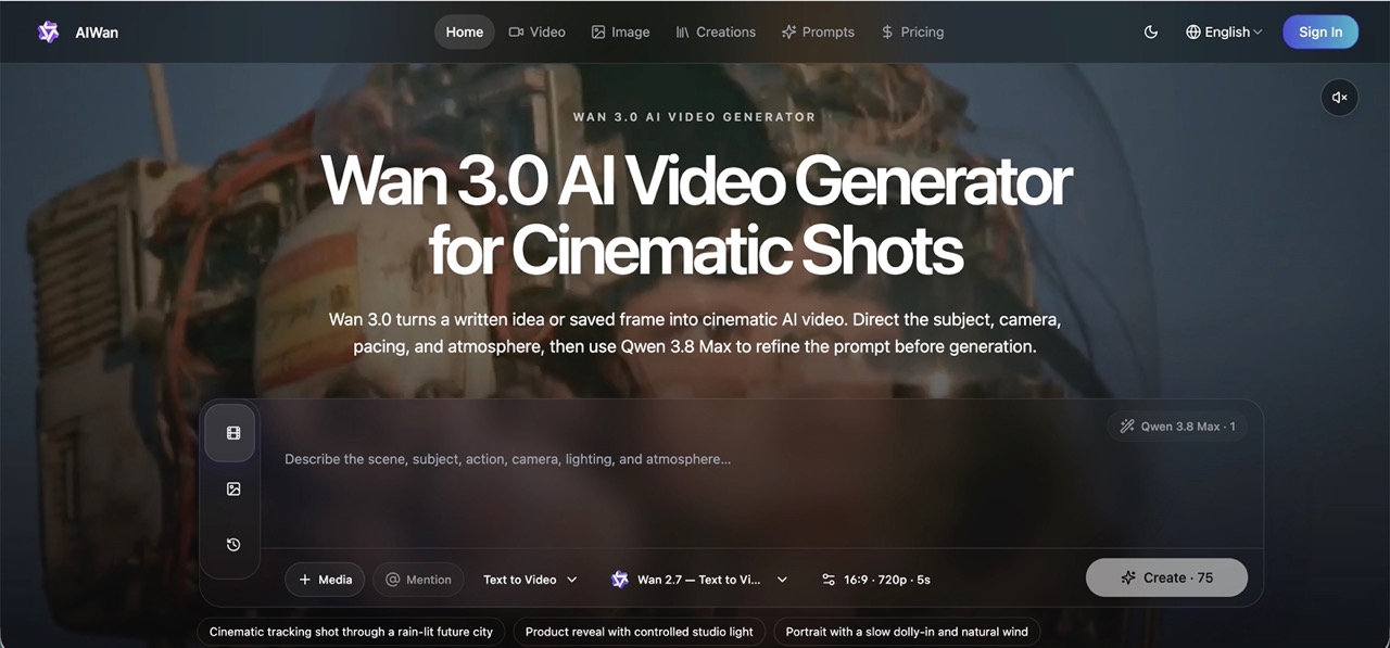 Wan 3.0 screenshot