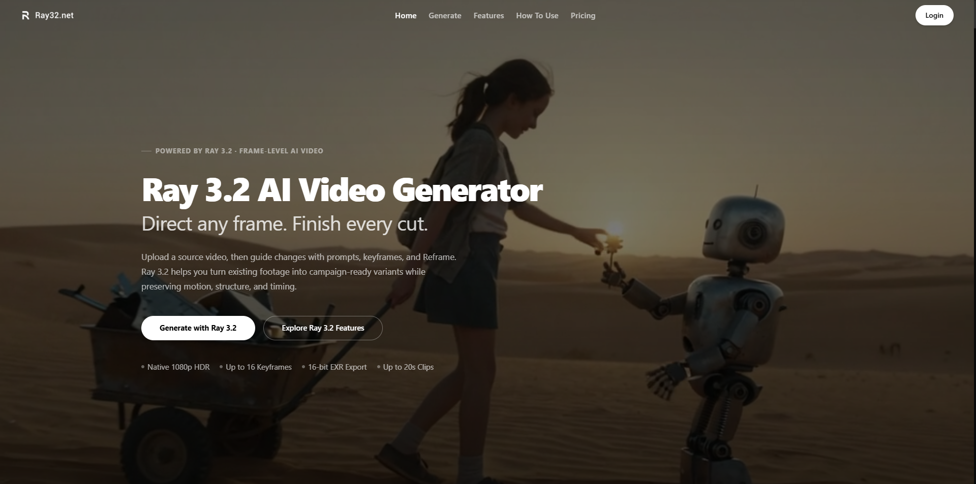 Ray 3.2 AI screenshot