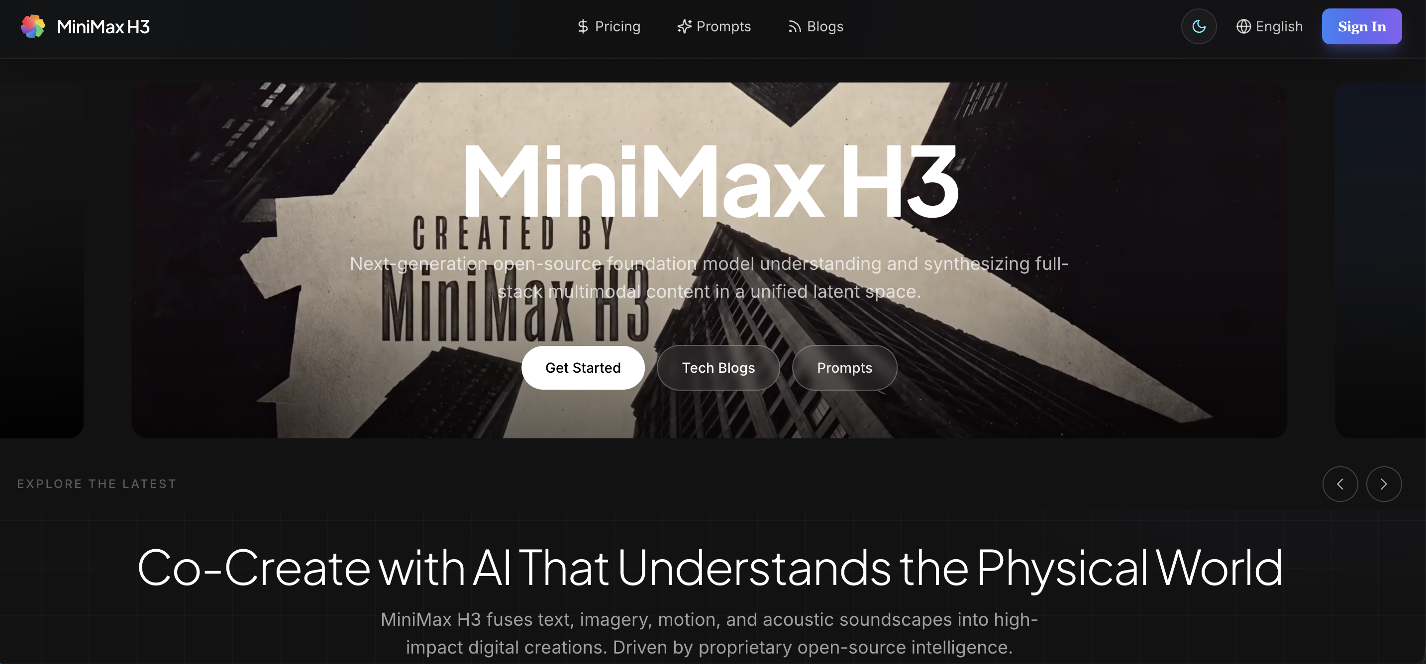 MiniMax H3 screenshot